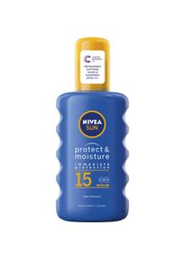 Nivea, Sonnencreme, Sun Protect & Moisture (Sonnenspray, SPF 15, 200 ml, 200 g)
