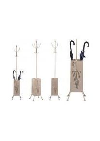 Giftdecor, Regenschirmständer, cremefarbener quadratischer schirmständer aus meta