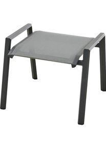 siena GARDEN, Gartenstühle, Tauro Hocker, matt anthrazit Alu,Textilbezug royal-grey
