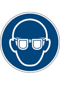 Neutralware, Hausnummer + T&uuml;rschild, Hinweisschild M004 Augenschutz benutzen Hart-PVC