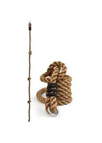 LittleTom Kletterseil mit Knoten 195/2,5 cm , Braun , Kunststoff , 2.5x200 cm , Outdoor Spielzeug