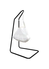 AMANKA Baby-Federwiege inkl. Gestell, 160cm, bis 15kg, Weiß , Metall , 80x160x100 cm , Babymöbel, Babybetten, Stubenwagen & Babywiegen, Federwiegen