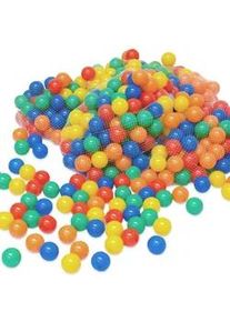 LittleTom Bällebad-Bälle 200 Stück, bunt, 6 cm , Multicolor , Kunststoff , Rund , 1x1x1 cm , Spielzeug, Kinderspielzeug, Sonstiges Spielzeug