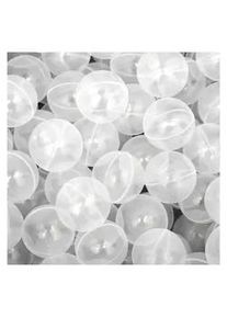 LittleTom Bällebad-Bälle 50 Stück, Transparent, 5.5 cm , Multicolor , Kunststoff , Rund , 5.5x5.5x5.5 cm , Spielzeug, Kinderspielzeug, Sonstiges Spielzeug