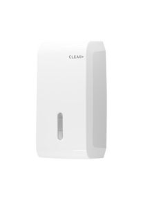 CWS Toiletpapierdispenser Clear+, voor afgifte van enkele vellen, kunststof, wit