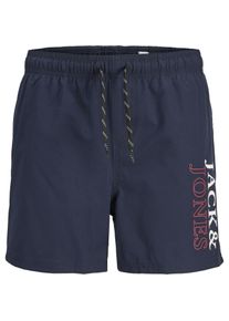Jack & Jones Jack & Jones, Jungen, Badehosen, Jpstmaui Jjswim Double Logo Akm Sn Jnr, Blau, (152)