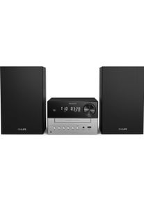Philips TAM3205M2/77 (1x 20 W), Stereoanlage, Silber, Schwarz