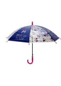 Disney, Mädchen, Regenschirm, DisneyMinnie Halbautomatischer transparenter Regen, Rosa