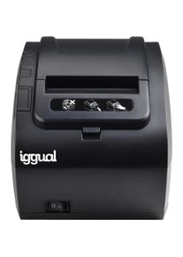 Iggual TP8002 (RJ11, USB, RS-232, Ethernet), Belegdrucker, Schwarz