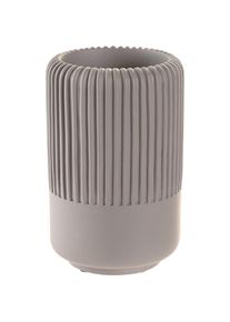 DKD Home Decor Trinkglas Grau Zement 7 x 7 x 11 cm, Trinkgläser, Grau