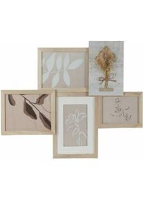 DKD Home Decor, Bilderrahmen, Fotorahmen 53 x 2,4 x 39,5 cm Kristall natürlich Shabby Chic