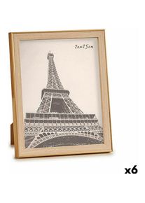 Giftdecor, Bilderrahmen, Fotorahmen WPC1920MG-4 Braun Gold Glas Polypropylen (6 Stück) (20 x 25 cm)