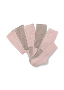 Tchibo - 5 Baumwoll-Strumpfhosen - Baby - Gr. 74/80 - rosa/gestreift