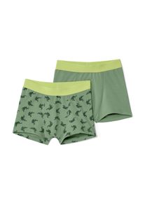Tchibo - 2 Kinder-Slipboxer - Gr. 86/92 - dunkelgrün/print