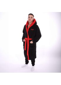 Stranger Things - Logo Bathrobe - S M - Black Red