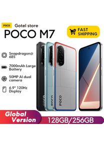 【World Premiere】POCO M7 Global Version Smartphone Snapdragon 685 7000mAh battery Immersive 6.9" FHD+ Display NFC 33W Charging