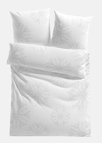 Parure de lit motif flocons de neige - blanc - taille 135x200 cm - 100% coton - bonprix
