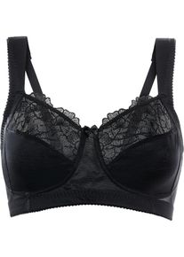Soutien-gorge grand maintien sans armatures bretelles rembourr&eacute;es - noir - taille 100C - bonprix