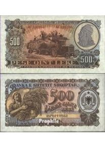 Albania Pick-number: 31a uncirculated 1957 500 Leke