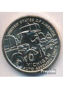 U.S. 2025 P Michigan Stgl./unzirkuliert Copper, Nickel-Me plattiert Mi