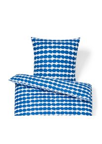 Tchibo - Pościel bawełniana premium - kolor: biały/niebieski