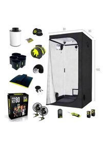 Garden Highpro 80x80x180 cm Grow Tent Kit LEDMAXECO 150W