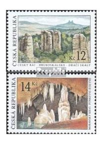Tschechien 355-356 (kompl.Ausg.) postfrisch 2003 Gesteine