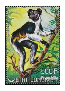 Komoren 331A (kompl.Ausg.) gestempelt 1976 Seltene Tiere