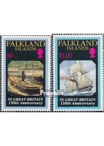 Falklandinseln 592-593 (kompl.Ausg.) gestempelt 1993 Dampfsegelschiff