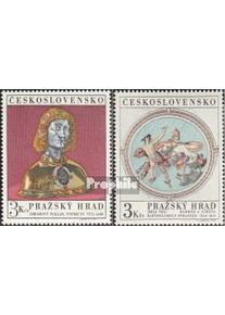 Tschechoslowakei 1943-1944 (kompl.Ausg.) gestempelt 1970 Prager Burg