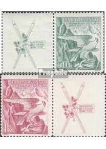 Tschechoslowakei 387Zf-388Zf mit Zierfeld (kompl.Ausg.) gestempelt 193