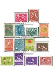 Sowjetunion 1849A-1862A (kompl.Ausg.) gestempelt 1956 Spartakiade der