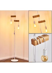 hofstein Barbengo Stehleuchte Braun, Wei&szlig;, 2-flammig