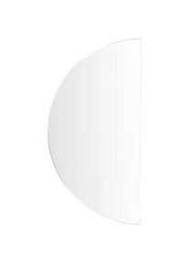Beliani Badspiegel mit LED-Beleuchtung halbrund 60/120 cm Loue , Silberfarben , Glas , Freiform , 60x120x4 cm , Badezimmer, Badezimmerspiegel, Badspiegel