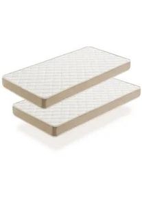 Moonia Jugend-Matratze 2er-Pack- 80X130 , Beige , Textil , Rechteckig , 14x130 cm , Oeko-Tex® , Schlafzimmer, Matratzen Shop, Matratzen, Kaltschaummatratzen