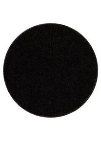 RUGSX Badteppich Santa Kreis 100 cm , Schwarz , Textil , Rund , 100x100 cm , Teppiche & Böden, Teppiche