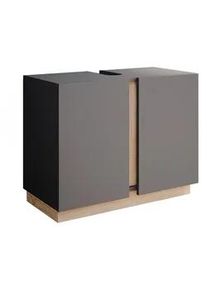 VICCO Waschbeckenunterschrank Gloria Anthrazit 70.4 x 55.5 cm mit 2 Türen , Anthrazit, Anthrazit , Holzwerkstoff , Rechteckig , 70.4x55.5x34.6 cm , Badezimmer, Badezimmerschränke, Waschbeckenunterschränke