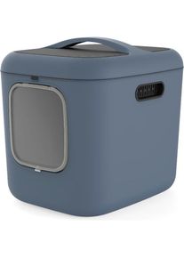 Rotho Cat Litter Box My Pet Biala XL Blue Recycled plastic (Katzenklo offen), Katzenklo