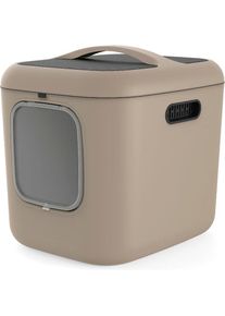 Rotho Cat Litter Box My Pet Biala XL Brown Recycled plastic (Katzenklo geschlossen), Katzenklo