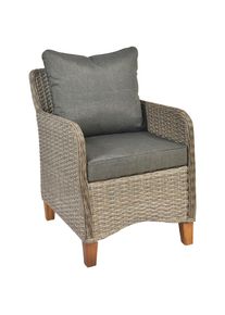 Merxx, Gartensessel &raquo;Avellino&laquo; Set, 2 Stk. tlg. inkl. Sitz- und R&uuml;ckenkisse, Steinbeige, Auflagenbezug: 100% Polyester;Auflagenf&uuml;llung: 100% 