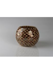 AM Design , Windlicht »aus Steingut« BxH: 23x20 cm , Braun