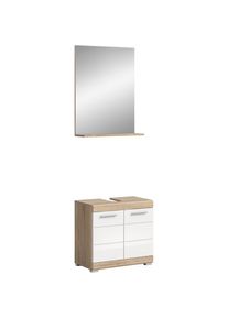 Inosign , Badmöbel-Set »Siena, 2 teilig, bestehend aus: Waschbeckenunterschrank, Spiegel« Set, TOPSELLER!, 2 Stk. tlg. in verschiedenen Farben...