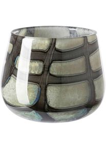Fink , Tischvase »MARLY« Dekovase, Blumenvase, Windlicht, Vase aus Glas , hellgrün, schwarz