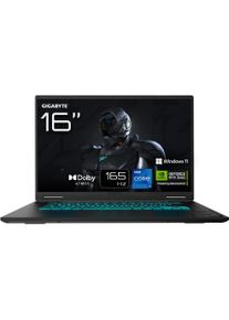 Gigabyte GAMING A16 CMHI2DE893SH (16", 512 GB, 16 GB, Deutschland, Intel Core i7-13620H), Notebook, Schwarz