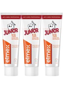 Elmex, Zahnpasta, Junior Professional Trio Zahnpasta 3 x 75 ml (75 ml)