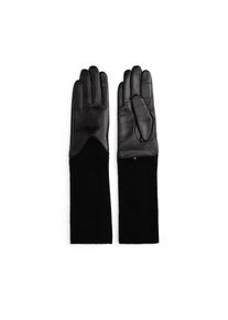 Tommy Hilfiger , Lederhandschuhe »HERITAGE SCRIPT LTHR GLOVES« 2 Stk. tlg. Regular fit , Black