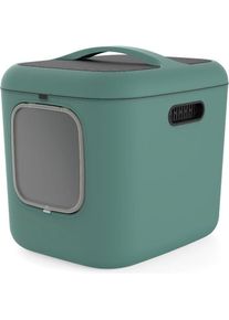 Rotho Cat Litter Box My Pet Biala XL Green Recycled plastic (Katzenklo geschlossen), Katzenklo