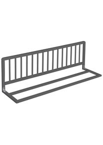 My Baby Lou Bettschutzgitter , Grau , Holz , Buche , vollmassiv , 30x38x118 cm , Babysicherheit, Bettschutzgitter