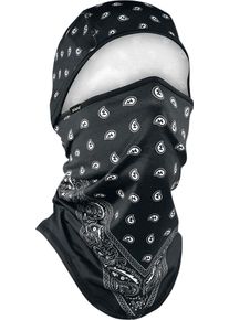 Zan Headgear SportFlex Convertible Paisley, balaclava , color: Black/White , size: One Size