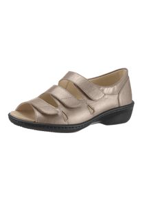 Dames sandalen in beige ,maat 4,5, WITT, 86% Glad leer, 14% Lakleer